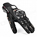 PRO-BIKER MCS-01A Skid-Proof Full Finger Motorcycle Racing Gloves - Black (Pair / M-Size)