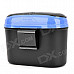 CQS-004 Car Plastic Trash Can Bin- Black + Blue (2.5L)