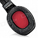 SADES SA-902 USB 2.0 Game Headphones w/ Microphone + Volume Control - Black + Red (300cm-Cable)