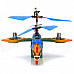 Bird Style Rechargeable 4-Channel 180mAh R/C Helicopter - Green + Blue + Yellow