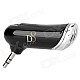 Portable Rechargeable Bluetooth 3.0 Cell Phone Handsfree Speaker Car Kit - Black