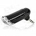 Portable Rechargeable Bluetooth 3.0 Cell Phone Handsfree Speaker Car Kit - Black