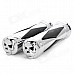 25mm / 1.0" Skull Style Motorcycle Aluminum + Rubber Handle Grip Covers (2 PCS)