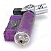 593B Jet Torch Style Butane Gas Windproof Lighter - Purple