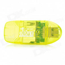 RSKING USB 2.0 480Mbps SD Card Reader - Yellow (Max 64GB)