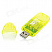 RSKING USB 2.0 480Mbps SD Card Reader - Yellow (Max 64GB)