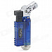 593B Jet Torch Style Butane Gas Windproof Lighter - Blue