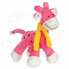 Cute Giraffe Style Doll Toy - Pink + White