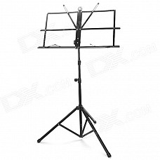 Universal Folding Iron Musical Stand - Black