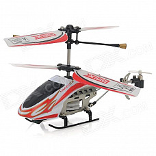 SH-6025-1 Rechargeable 3.5-CH IR Remote Control R/C Helicopter w/ Gyro - Red + White