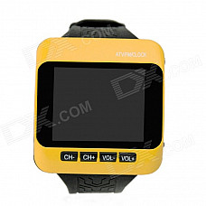 SP-WTV01 Multi-Functional 1.8" TFT Wrist Watch TV Player w/ FM - Orange + Black