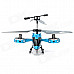 ZR-Z008 Rechargeable 4-CH IR Remote Controlled R/C Helicopter w/ Gyro - Blue + Silver Grey