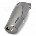 Windproof Stainless Steel Butane Gas Lighter - Silver Grey