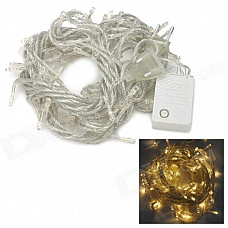 Decoration 6W 100-LED Party Warm White String Light for Christmas - Translucent (AC 220V / 10m)