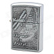 Aircraft of World War I Pattern Zinc Alloy Fuel Oil Lighter - Silver