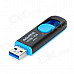 ADATA UV128 USB 3.0 Flash Drive - Black + Blue (8 GB)
