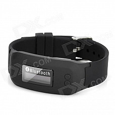 BTW01 0.8'' OLCD Screen Bluetooth V2.0 Bracelet Watch with Microphone - Black