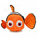 Cute Fish Style Soft Plush + PP Cotton Toy - Orange + White + Black