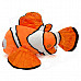 Cute Fish Style Soft Plush + PP Cotton Toy - Orange + White + Black