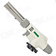 Windproof 1300'C Adjustable Flame Butane Jet Torch Lighter - White