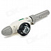 Windproof 1300'C Adjustable Flame Butane Jet Torch Lighter - White