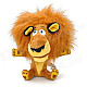 Cute Lion Shaped PP Cotton + Plush Toy - Brown + Yellow + Black