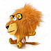 Cute Lion Shaped PP Cotton + Plush Toy - Brown + Yellow + Black