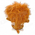 Cute Lion Shaped PP Cotton + Plush Toy - Brown + Yellow + Black