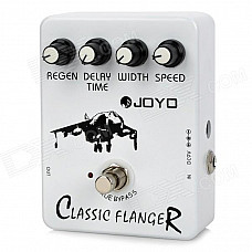 Joyo JF-07 True Bypass Classic Flanger Guitar Effect Pedal - White