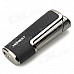 Stainless Steel Blue Flame Windproof Butane Jet Lighter - Black