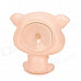 Cartoon Suction Cup Closing Eyes Lazy Pig Toy - Off white