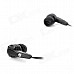 LX-3303 Stylish Flat Cable Mega Bass In-Ear Earphones - Black (3.5mm Plug / 120cm)