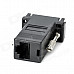 VGA Female to RJ45 Female Adapter for CAT 5 / CAT 6 - Black