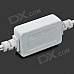 4.8W 240lm 6500K 60-SMD 3528 LED White Light Flexible Lamp Strip w/ 2-Flat-Pin Plug - Transparent