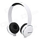 SONUN SN-T2 Stylish Headphone Headset w/ Microphone for PC - White + Black