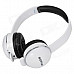 SONUN SN-T2 Stylish Headphone Headset w/ Microphone for PC - White + Black