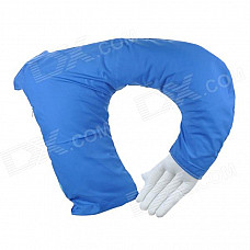 2343 Man's Arm Style PP Cotton Cushion Pillow - Blue