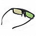 TV023 USB Rechargeable IR 3D Active Shutter Glasses for 3D TVs - Black