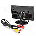 2-in-1 2.4GHz Wireless Camera + 3.5" LCD Car Vehicle Rearview Mirror Monitor Set - Black + Silver