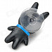 Cute Cartoon Dog Shaped Plastic Suction Cup - Black + Red + Blue