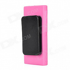 Protective TPU Plastic Back Case w/ Clip for Ipod Nano 7 - Deep Pink