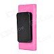 Protective TPU Plastic Back Case w/ Clip for Ipod Nano 7 - Deep Pink