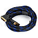 X121103 DVI-D (24+1) Male to Male Digital Cable - Black + Blue (500cm)