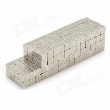 4mm Neodymium Magnet Cube DIY Puzzle Set - Silver (216 PCS)