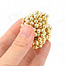 5mm Neodymium Magnet Bead DIY Puzzle Set - Golden (216 PCS)