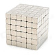 5mm Neodymium Magnet Cube DIY Puzzle Set - Silver (216 PCS)