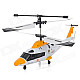 Udi U801 Rechargeable 3-CH IR Remote Control R/C Helicopter - Yellow + White