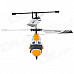 Udi U801 Rechargeable 3-CH IR Remote Control R/C Helicopter - Yellow + White