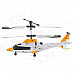 Udi U801 Rechargeable 3-CH IR Remote Control R/C Helicopter - Yellow + White