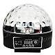 WTD-2 Sound Control 3W 9-Mode RGB 6-LED Crystal Magic Ball Light - Transparent + Black